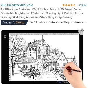 New in Box TikTeck Tracing Light Pad Light Box